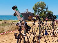 Eclipse observation site at Exmouth